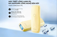 Máy triệt lông Halio SilkGlow IPL Sapphire Cooling Hair Removal Device