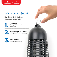 UMKV-030WL-B - Đèn bắt muỗi hoạt động bằng điện (Đen) 3W