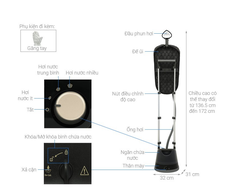 Bàn ủi hơi nước đứng Philips STE3170/80