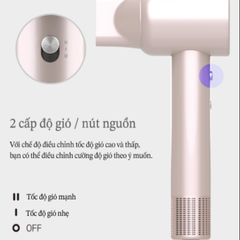 UM_8001HDC_PINK-Máy sấy tóc hoạt động bằng điện (màu hồng)