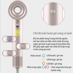 UM_8001HDC_PINK-Máy sấy tóc hoạt động bằng điện (màu hồng)