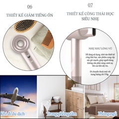 UM_8001HDC_PINK-Máy sấy tóc hoạt động bằng điện (màu hồng)