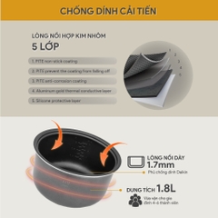 Nồi cơm điện tử BLUESTONE RCB-5938