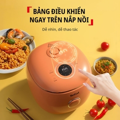 Nồi cơm điện tử Mini Tefal POP RK535TY0, màu cam đất