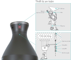 T60DW(GY) - Quạt trần KDK màu xám