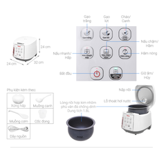 Nồi cơm điện tử Tefal RK733168 - 1.8L, 750W
