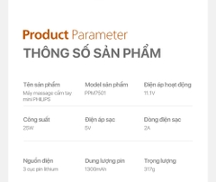 Máy Massage Cầm Tay Mini Cao Cấp PHILIPS 7501-6