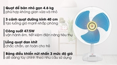 A40B(GY) - Quạt bàn KDK, màu Xám