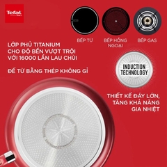 Chảo sâu lòng chống dính đáy từ Tefal So Chef 24cm/28cm - Hàng chính hãng / Bảo hành 02 năm