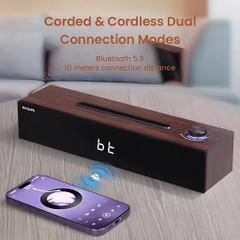 Loa bluetooth đồng hồ để bàn Philips SPA3809 - Hàng chính hãng / BH 01 năm