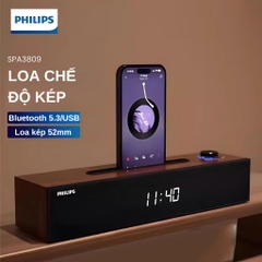 Loa bluetooth đồng hồ để bàn Philips SPA3809 - Hàng chính hãng / BH 01 năm