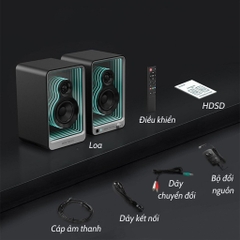 Bộ loa kiểm âm BESTISAN SR15 công suất 50W, bluetooth nhiều cổng kết nối - Hàng chính hãng