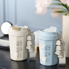 Ly giữ nhiệt BST Hoa huệ thung lũng GERM 390ml - Bảo hành chính hãng 12 tháng