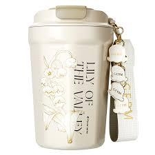 Ly giữ nhiệt BST Hoa huệ thung lũng GERM 390ml - Bảo hành chính hãng 12 tháng