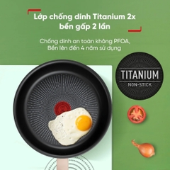 Bộ 5 món nồi chảo Tefal So matcha 20cm, chảo sâu 28cm, nồi 24, xẻng, muôi | B/H Chính Hãng 2 năm