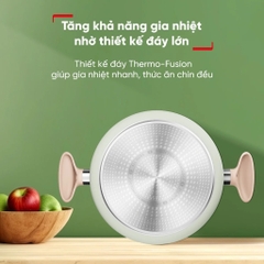 Bộ 5 món nồi chảo Tefal So matcha 20cm, chảo sâu 28cm, nồi 24, xẻng, muôi | B/H Chính Hãng 2 năm