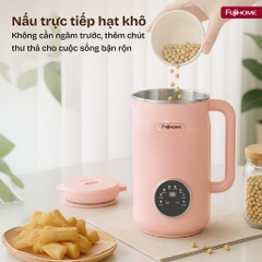 Máy làm sữa hạt 8 chức năng dung tích 1.5 Lít FUJIHOME SM826, máy xay sinh tố, nấu cháo, đun sôi