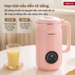 Máy làm sữa hạt 8 chức năng dung tích 1.5 Lít FUJIHOME SM826, máy xay sinh tố, nấu cháo, đun sôi
