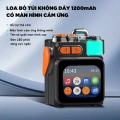 Loa Bluetooth không dây thông minh, màn hình cảm ứng LED, loa siêu trầm RGB, để sử dụng ngoài trời