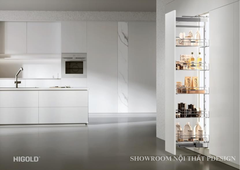 Tủ đồ khô giỏ nan tròn cánh kéo 04, 05, 06 tầng inox 304- HIGOLD