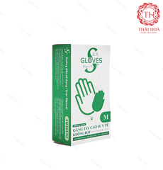 Găng Tay Cao Su  Sgloves Latex Không Bột - Dòng Găng Tay Mềm Mại An Toàn Cho Da Nhạy Cảm