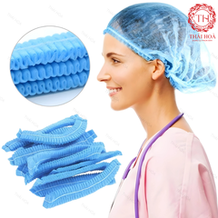 Mũ Chùm Đầu Y Tế (100 cái/túi) – Nón Cói Sâu Chùm Đầu Dùng Cho Y Tế & Spa