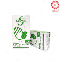 Găng Tay Cao Su  Sgloves Latex Không Bột - Dòng Găng Tay Mềm Mại An Toàn Cho Da Nhạy Cảm