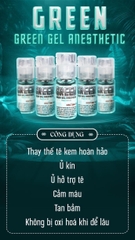 Tê Xanh Green Gel Chính Hãng - Tê Trợ Hiệu Quả Trong Phun Xăm Thẩm Mỹ (Chai 15ml)