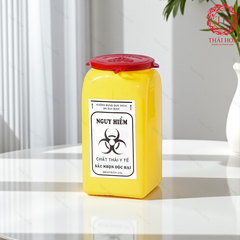 Bình Hủy Kim Pen Nhựa 1.5 Lít – Hộp Đựng Kim An Toàn Rác Thải Y Tế