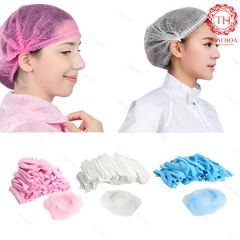 Mũ Chùm Đầu Y Tế (100 cái/túi) – Nón Cói Sâu Chùm Đầu Dùng Cho Y Tế & Spa