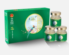 Yến sào Hồng Phúc - Tổ yến chưng đường phèn Hộp quà tặng 6 hũ