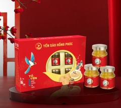 Yến sào Ban Mai - tổ yến chưng đông trùng Hộp quà tặng 6 hũ