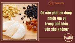Có cần phải sử dụng nhiều gia vị trong chế biến yến sào không?