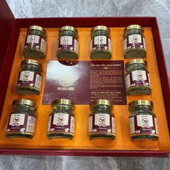 Hộp quà 10 Hũ Yến Chưng Đường Phèn Platinum 9gram