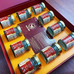 Hộp quà 10 Hũ Yến Chưng Đường Phèn Yến Ngự Vương Silver