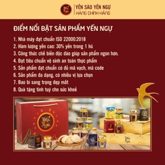 Hộp quà Yến chưng Đông Trùng Hạ Thảo 6 Hũ