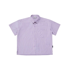 Áo sơ mi caro Boxy oxford tay ngắn