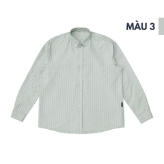 Áo sơ mi Oxford PREMIUM kẻ sọc tay dài chất dày dặn unisex