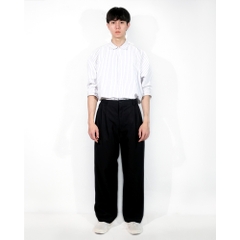 Widen kaki pants - Quần kaki ống rộng xếp ly