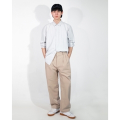 Áo sơ mi Oxford kẻ sọc tay dài