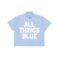 Áo sơ mi Boxy Caro Oxford - All Things Blue