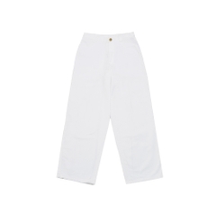 Quần Kaki Heavy ống suông rộng White Pants