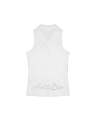 Áo thun Heart-Embroidered Polo Tanktop