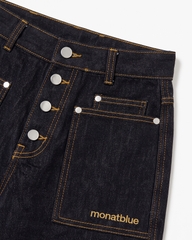 Quần Jean Raw Detail Button