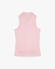 Áo thun Heart-Embroidered Polo Tanktop