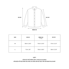 Áo sơ mi tay dài Oxford Choco Signature