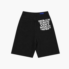 Quần short Denim Dolciente Black