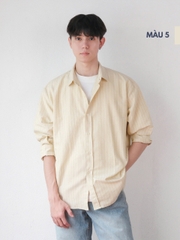 Áo sơ mi Oxford PREMIUM kẻ sọc tay dài chất dày dặn unisex