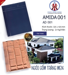Ngói Phẳng AMIDA màu xanh navy mã 001