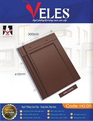 Ngói phẳng G Veles HG05 - nâu cà phê